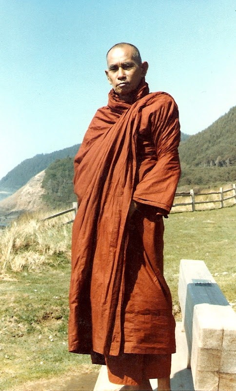 Sayadaw U Thila Wunta. Taken along Highway 101 somewhere north of Eureka, California